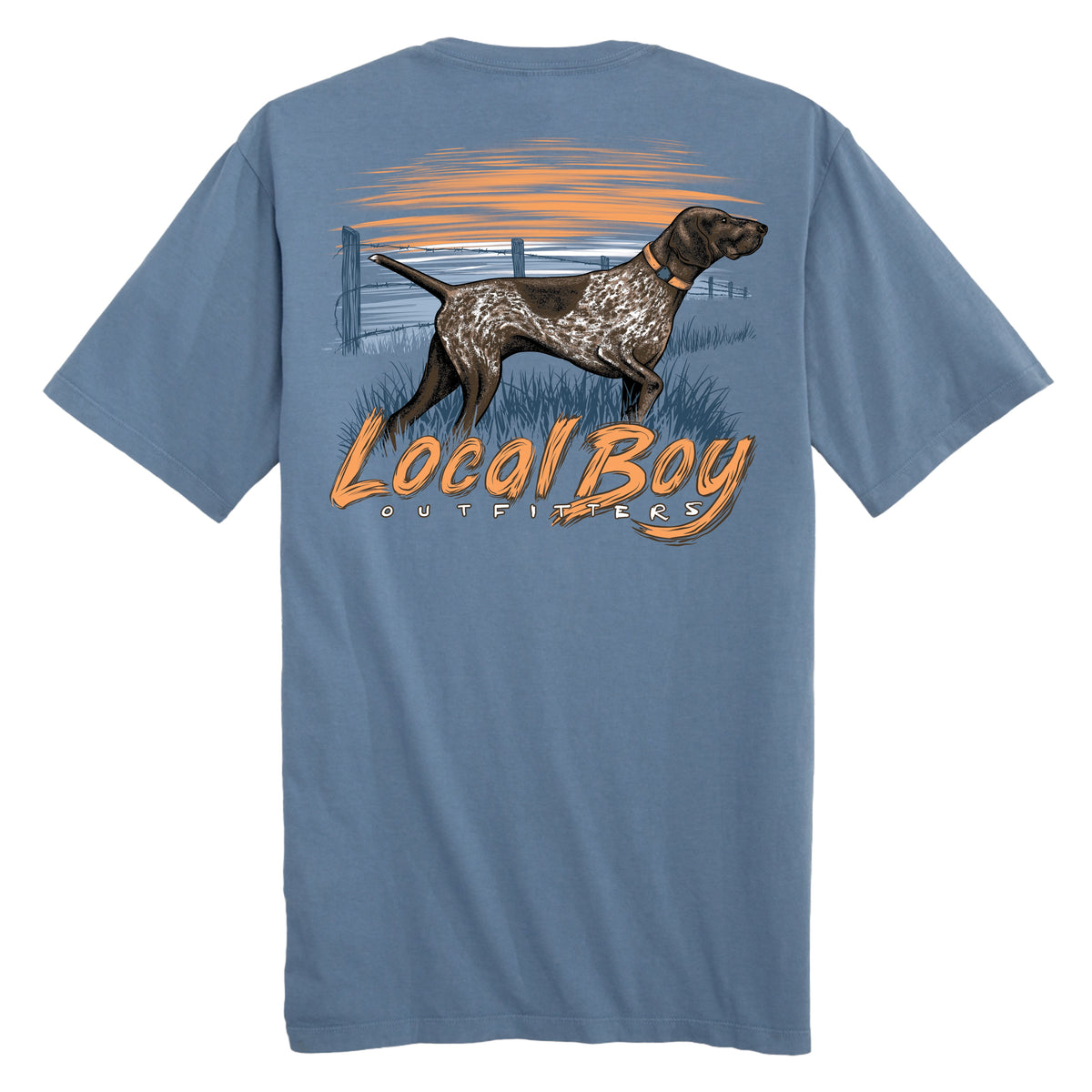 Local Boy Toddler GSP Sunset T-Shirt - Slate