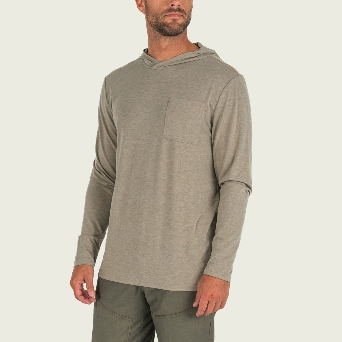 Buxton Tech Hoodie - Coriander Heather