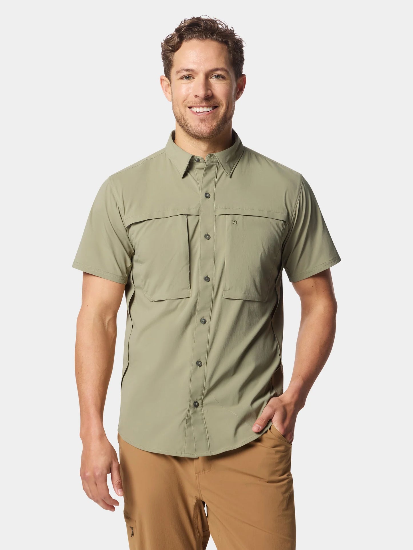 Men's Lightweight Fishing Shirt Short Sleeve