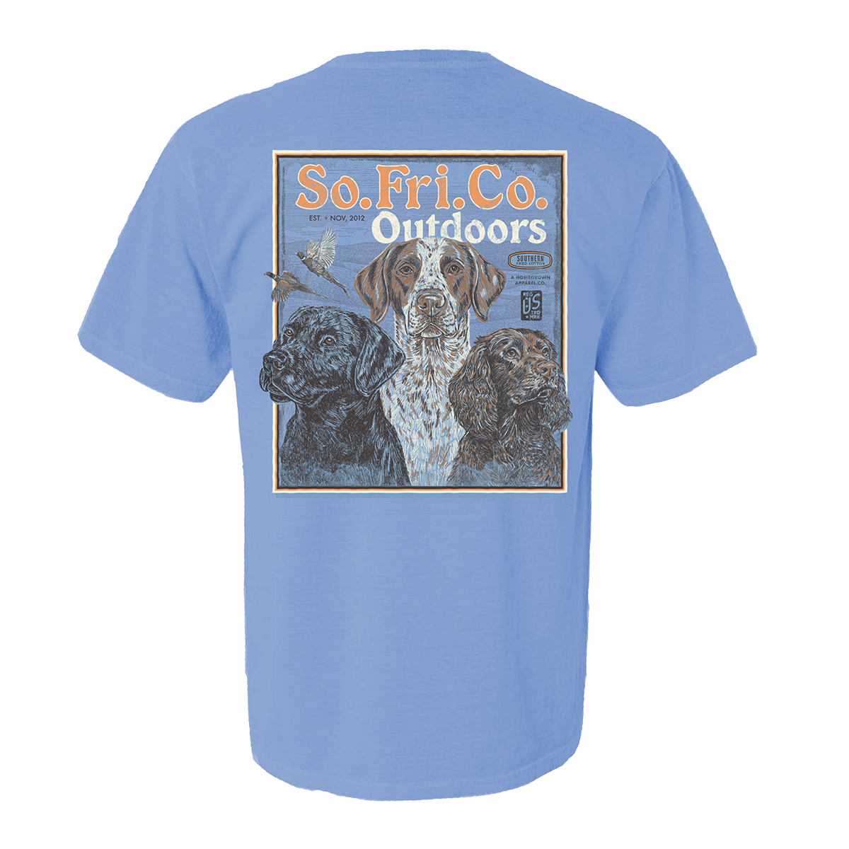 Trio of Dogs - Washed Denim - back