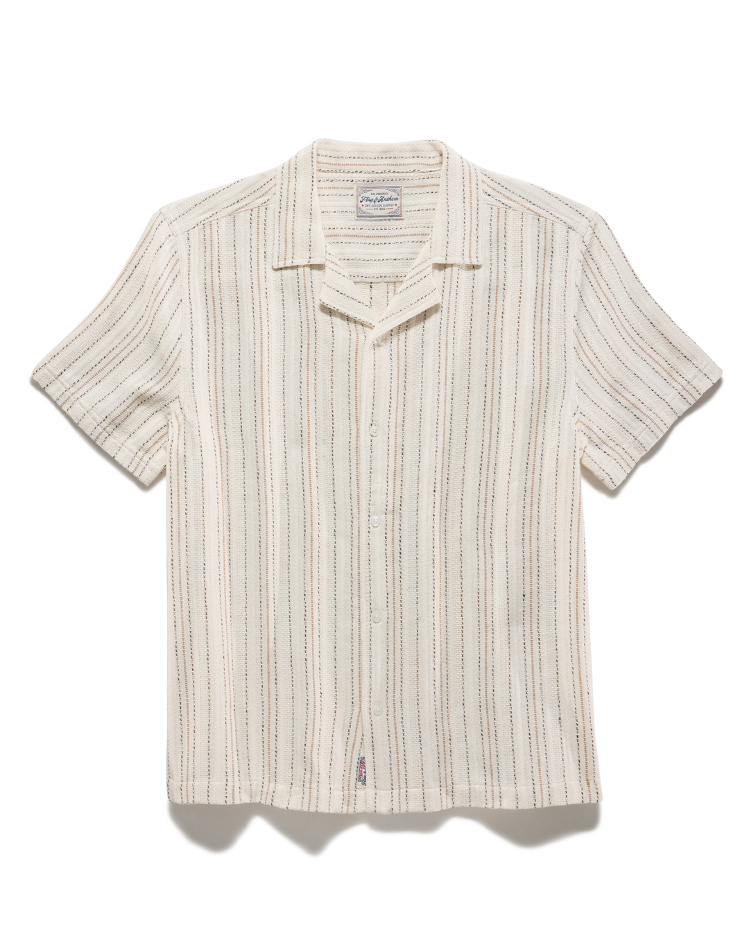 Newcomb Camp Collar Shirt - Cream/Tan/Black - image 1
