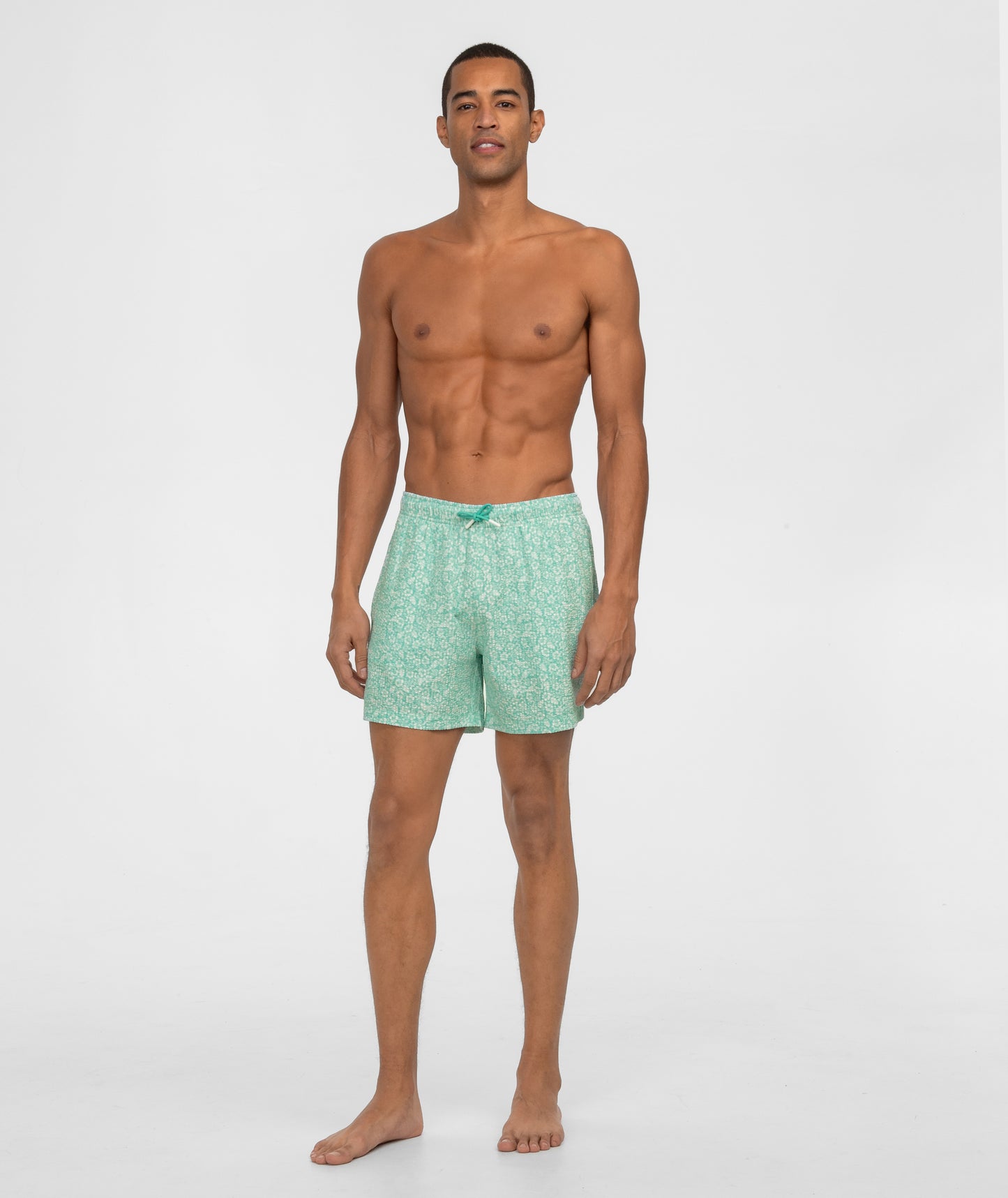 Surfside Seersucker Swim Shorts