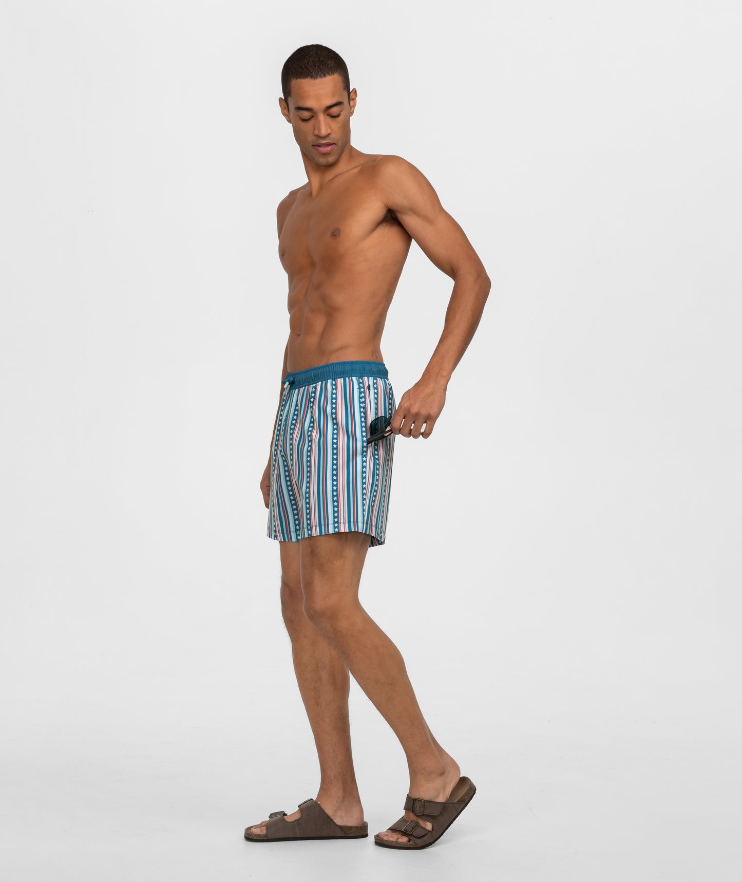 Victory Stripes Swim Shorts