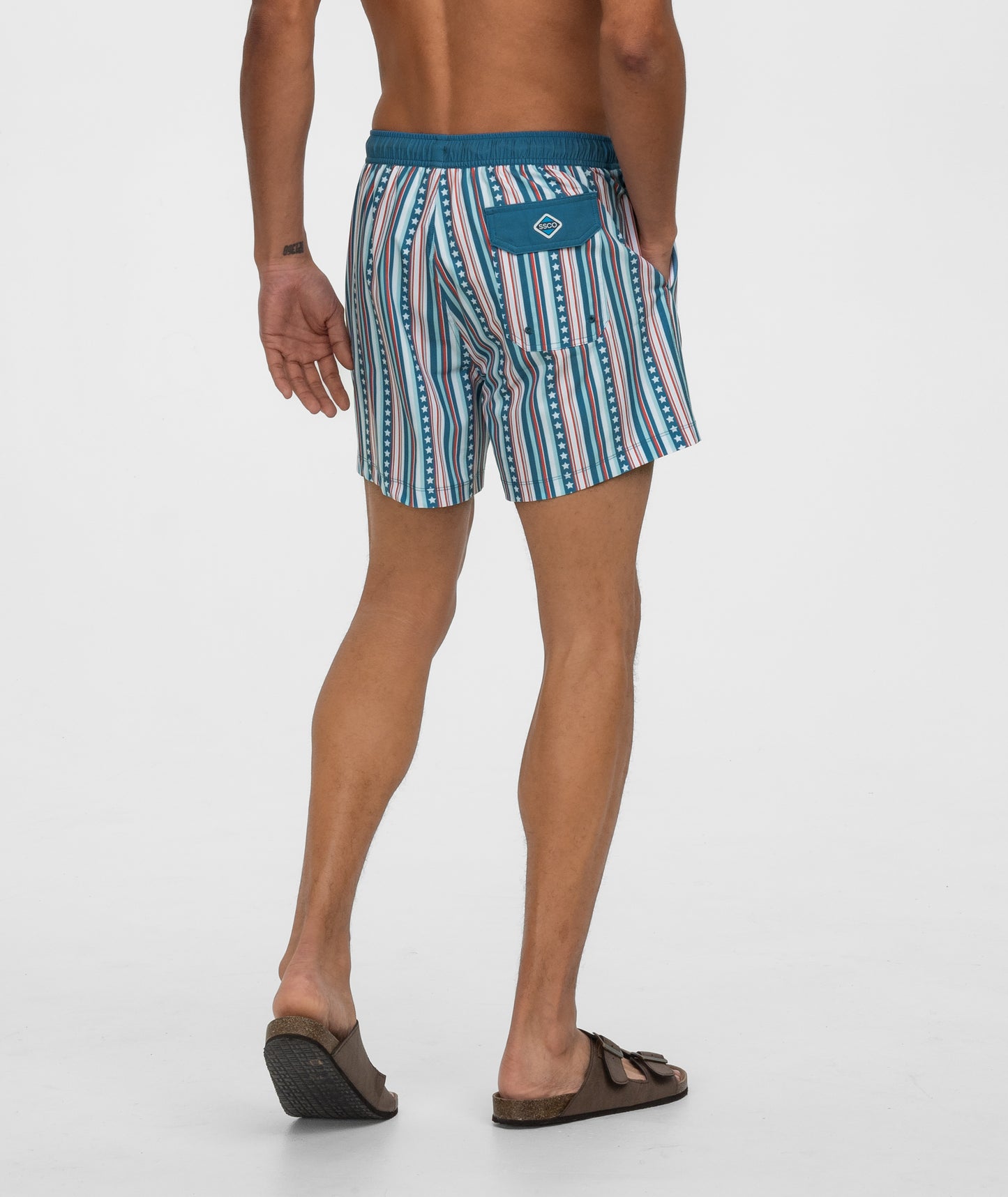 Victory Stripes Swim Shorts