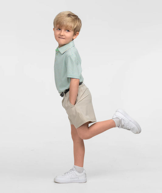 Boys Crestline Striped Polo