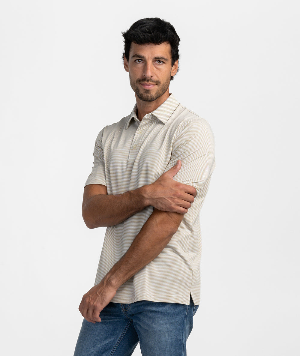 Heather Madison Stripe Polo