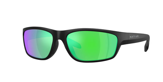 Native Craggy Matte Black/Green Reflex