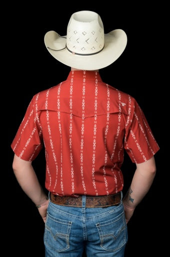 THE MAVERICK IN RED - SHORT SLEEVE SNAP