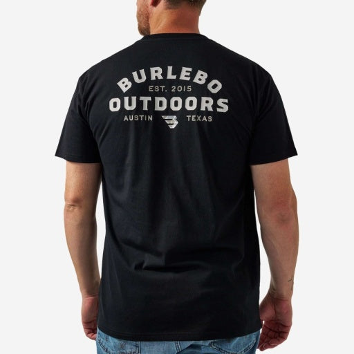 Short Sleeve Tee - Burlebo Outdoors Logo - Black