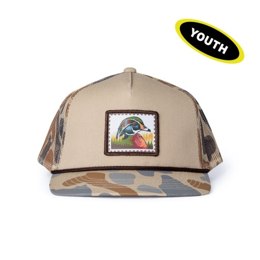 YOUTH CAP-WOOD DUCK STAMP CAMO