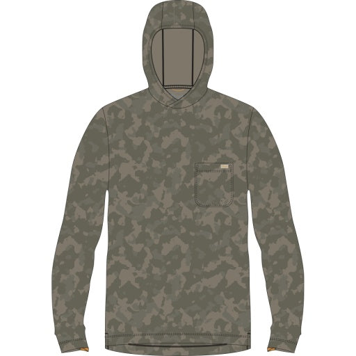 BUXTON HAGOOD HOOD - Fossil Foxhole Camo