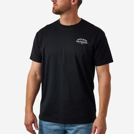 Short Sleeve Tee - Burlebo Outdoors Logo - Black