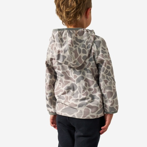 Youth Blaze Tech Quarter Zip - Classic Deer Camo
