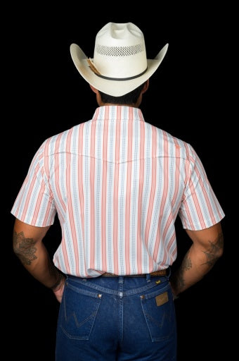 THE JAKE IN SALMON - SHORT SLEEVE SNAP