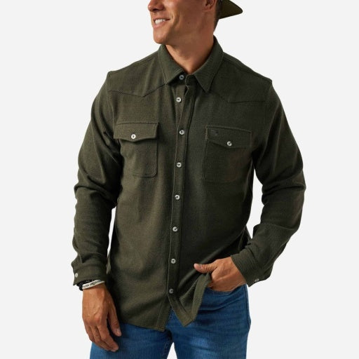 Austin Shirts - Ls - Olive Green