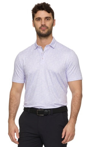 ATMORE SS WAVE PRINT PERFORMANCE POLO