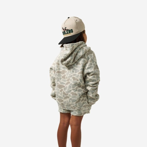 Youth Vintage Washed Hoodie - Classic Deer Camo