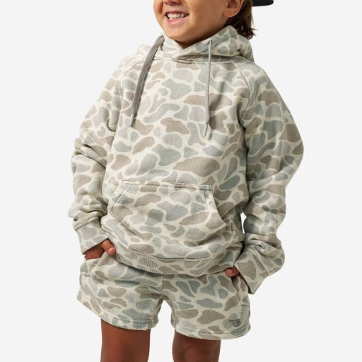 Youth Vintage Washed Hoodie - Classic Deer Camo