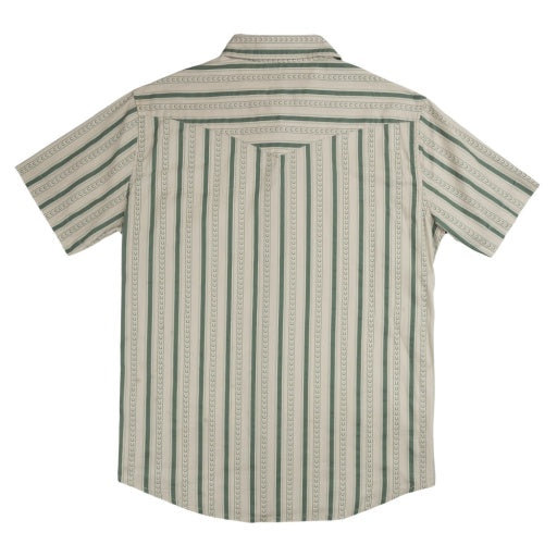 THE WYATT PEARL SNAP SHORT SLEEVE PRINT SHIRT - HORSESHOE STRIPE - ALOE