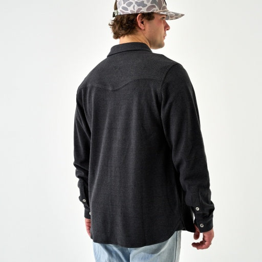 Austin Shirts - Ls - Heather Black