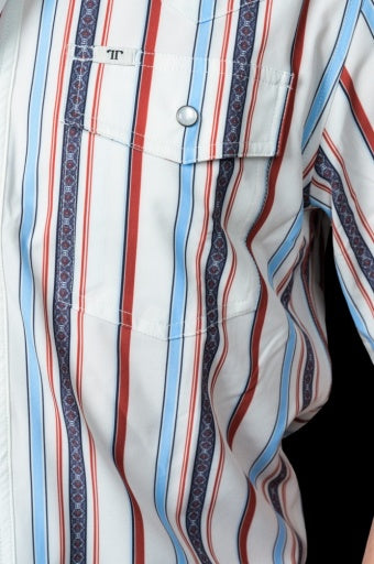 THE BROOKS IN WHITE - SHORT SLEEVE SNAP
