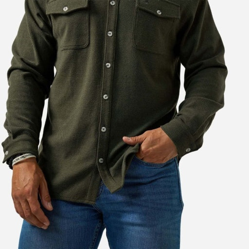 Austin Shirts - Ls - Olive Green