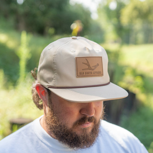 Single Antler Leather Patch - Trucker Hat